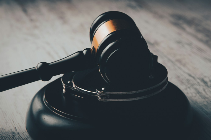 gavel on a desk